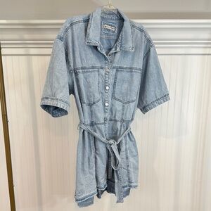 We The Free Light Blue Jenny Denim Dress